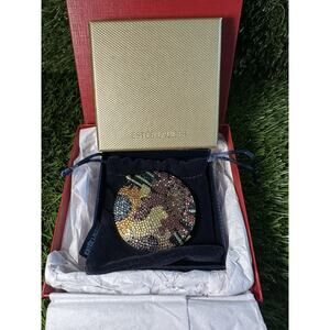 BEST ESTEE LAUDER by JUDITH LEIBER 2004 SPARKLING FLOWERS POWDER COMPACT NIB